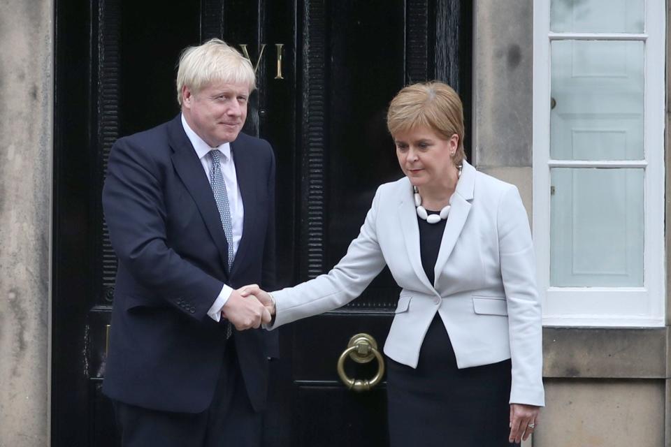 Boris Johnson told the Covid inquiry he had “no ill will” towards Nicola Sturgeon (PA Archive)