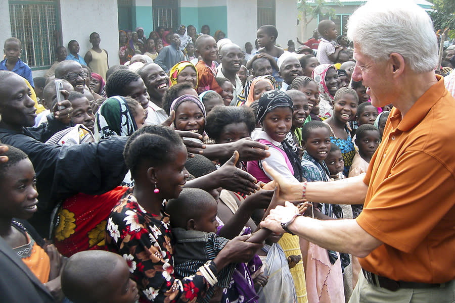 Decade of Difference: A Concert Celebrating 10 Years of the William J. Clinton Foundation will benefit the organization President Clinton founded in 2001, which now has teams on the ground in 34 countries. Pictured: President Clinton visits a health clinic in Tanzania in July 2010. (Justin Cooper/Clinton Foundation)