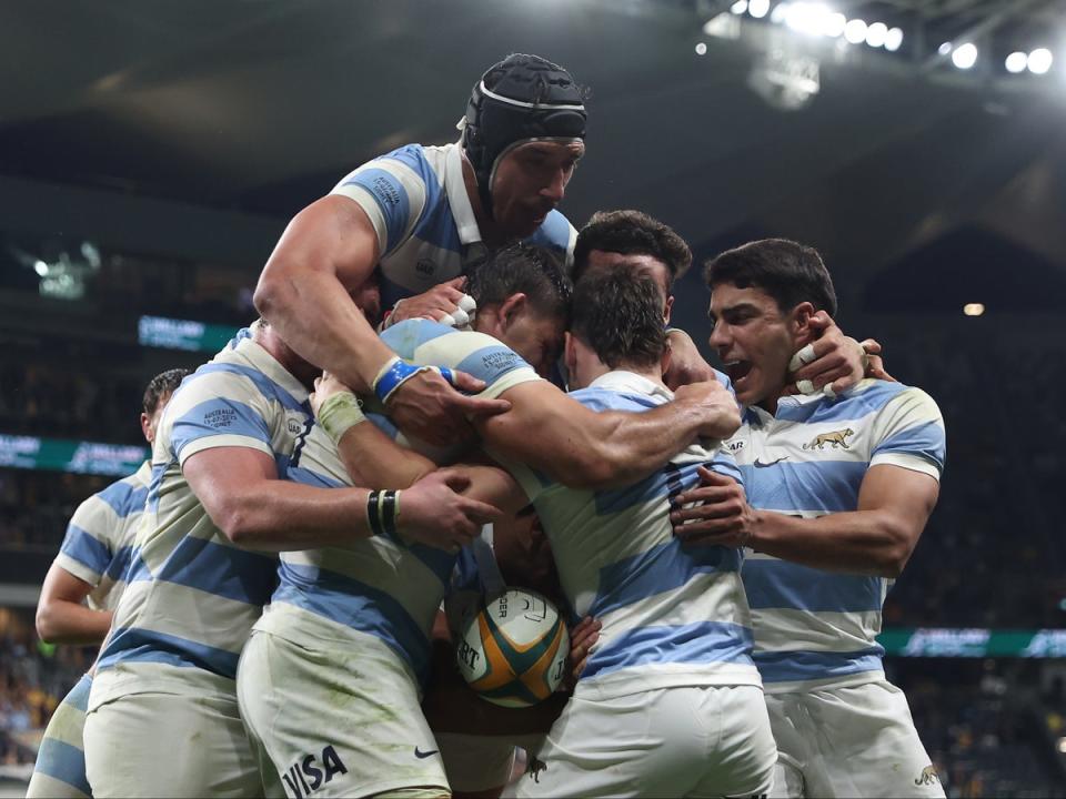 The Pumas celebrated a remarkable win (Getty Images)