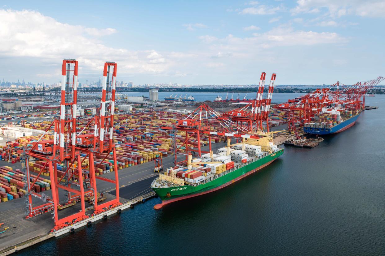 And it operates the largest East Coast container port along Newark Bay and Brooklyn.