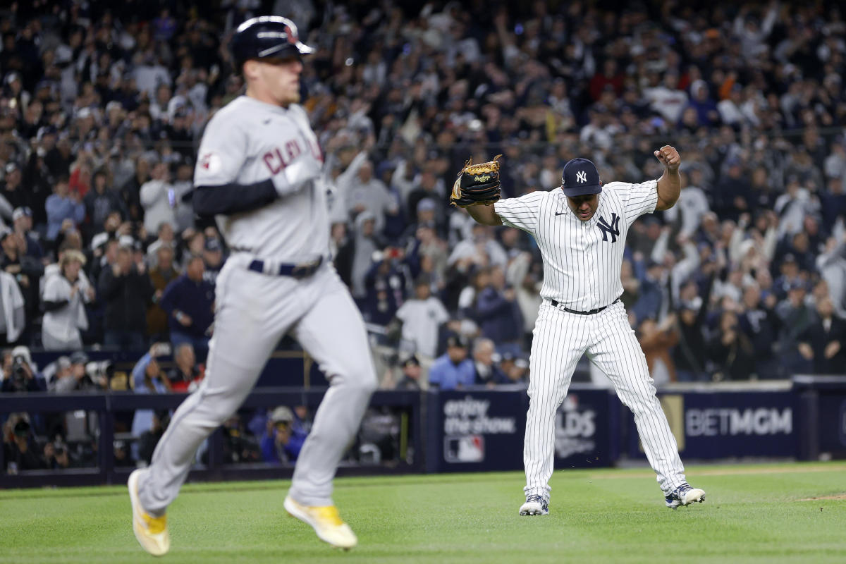 Guardians' Josh Naylor taunts Gerrit Cole after home run