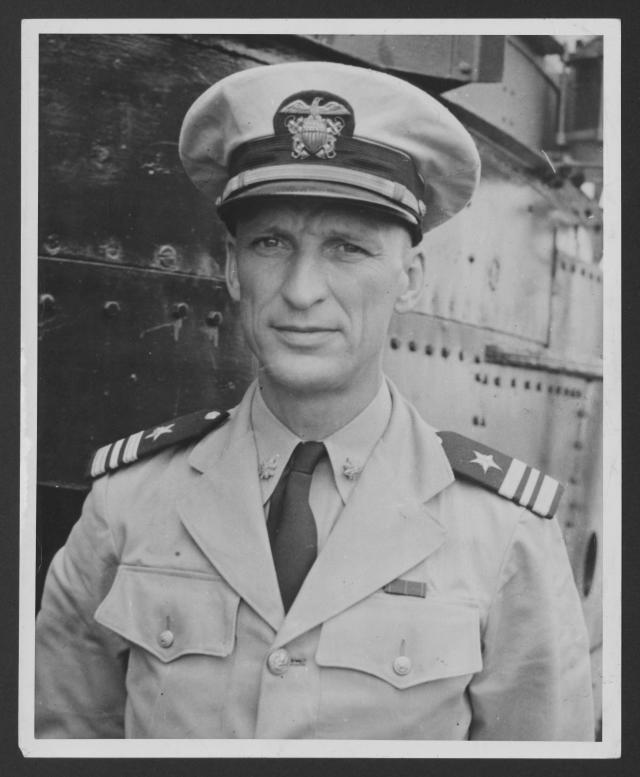 A photo of  Lt. Commander Mannert L. Abele.