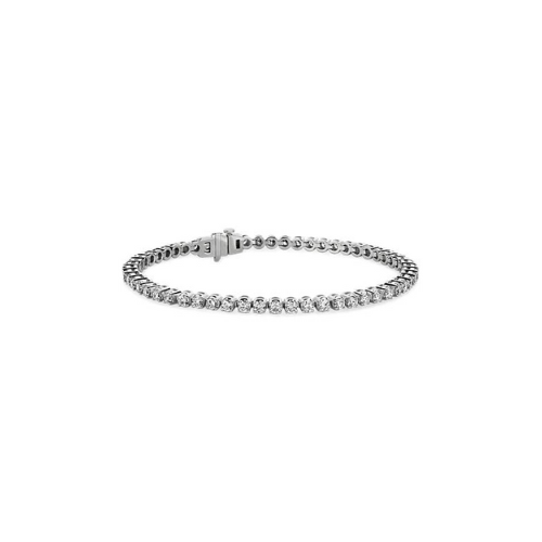 Lab Grown Diamond Tennis Bracelet in White Gold