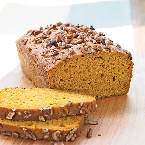 Pecan-Topped Pumpkin Bread