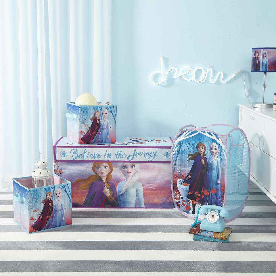 With a toy trunk, roomy hamper, and two cubes, this set is a storage wonderland! (Photo: Walmart)