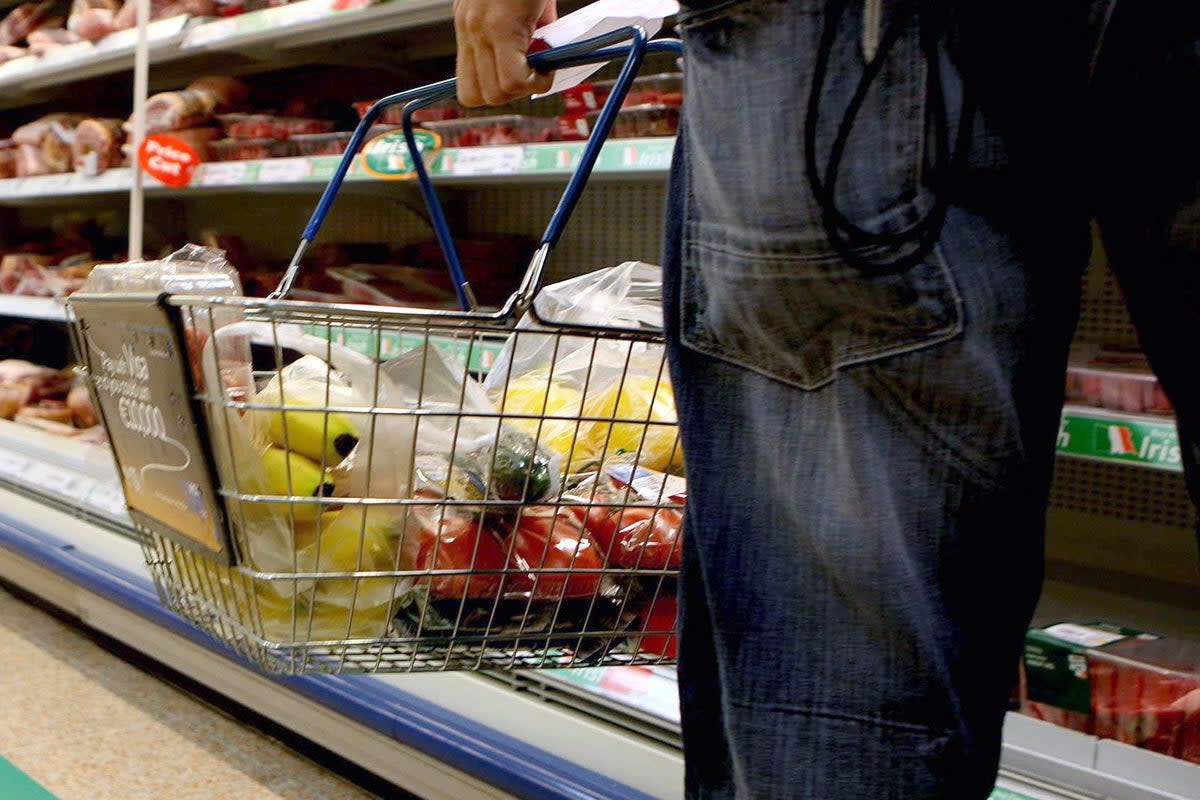 Food prices have hit a 45-year high, according to official figures (PA)