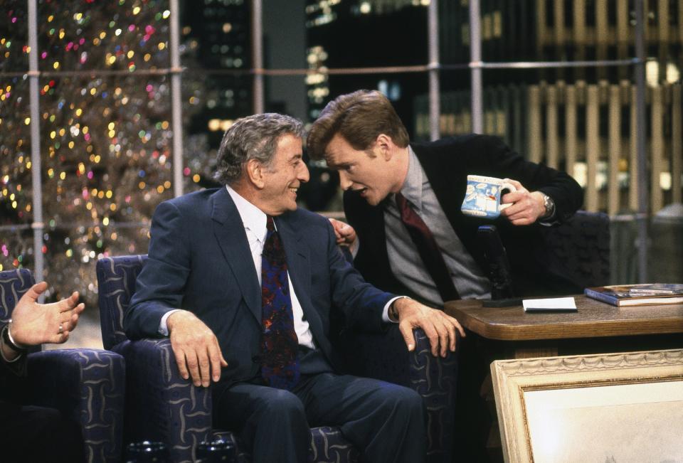 Conan used to have Tony Bennett on his Christmas show every year.