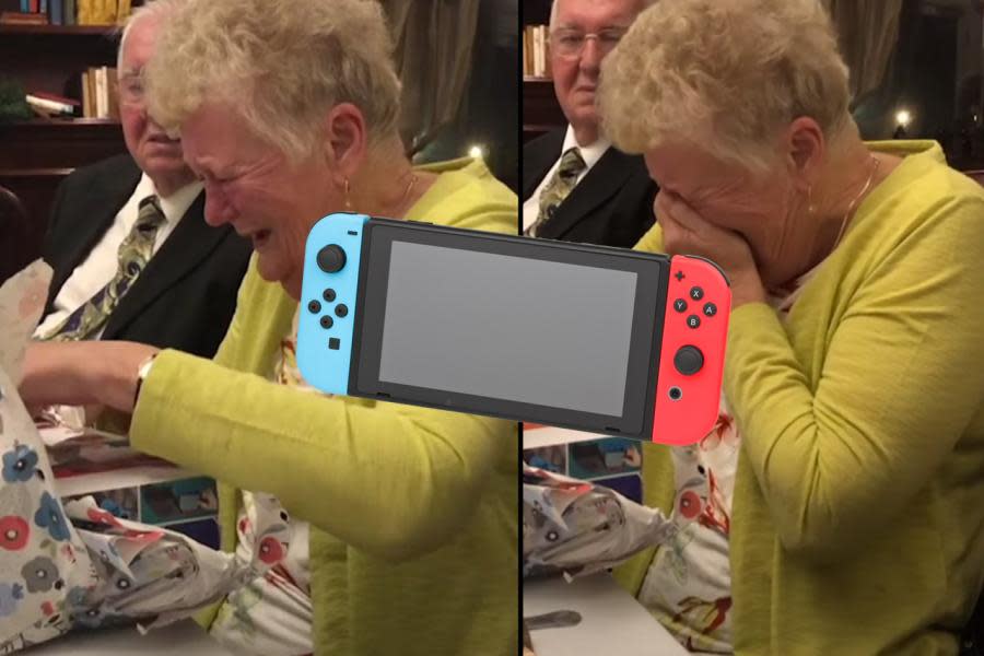 Abuelita llora de emoción porque le regalaron un Nintendo Switch en Navidad