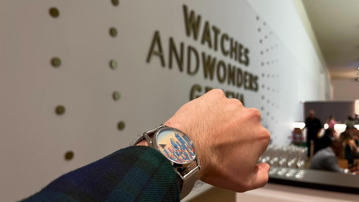  The Mr Jones Watches Tadaima worn by T3 writer, Sam Cross, at Watches and Wonders 2024. 