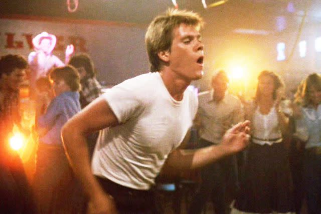 <p>CBS/Getty</p> Kevin Bacon in 1984's Footloose