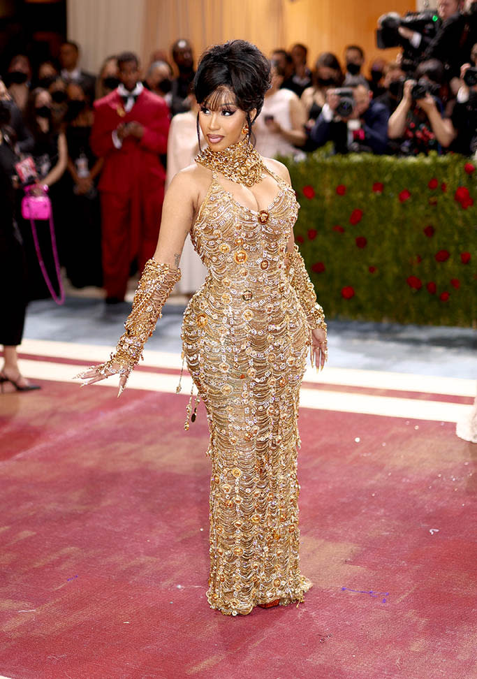 Cardi B wears Versace at The 2022 Met Gala celebrating In America: An Anthology of Fashion held at the The Metropolitan Museum of Art on May 2, 2022 in New York City. - Credit: Christopher Polk for Variety