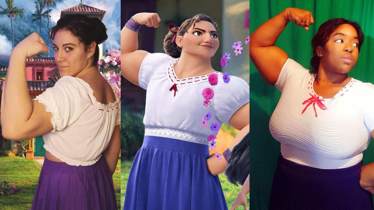 Some women who've seen the Disney film Encanto are praising the animated movie for including Luisa, a strong and muscular female character many can relate to. (Christin-Shelley Scott/Walt Disney Studios/Toshi Jones)