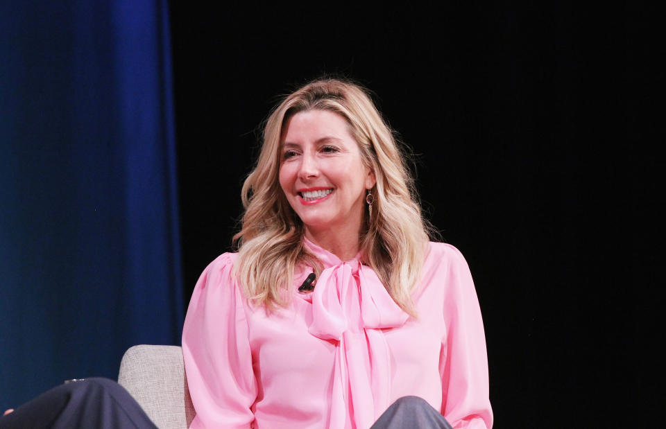 NEW YORK, NY - OCTOBER 25:  Spanx Founder Sara Blakely speaks onstage for during day 3 of Fast Company Innovation Festival at 92nd Street Y on October 25, 2018 in New York City.  (Photo by Bennett Raglin/Getty Images for Fast Company)