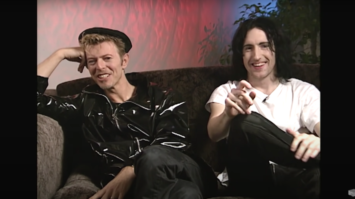  Bowie and Trent Reznor in 1995. 