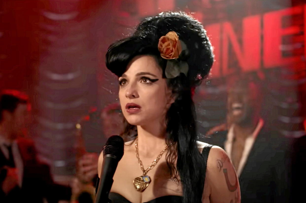 L'actrice Marisa Abela incarne Amy Winehouse dans le biopic qui lui est consacré.   - Credit:Capture d'écran Youtube