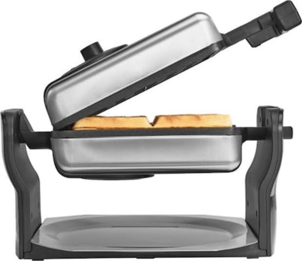 <p><a href="https://www.bestbuy.com/site/bella-pro-series-pro-series-4-slice-rotating-waffle-maker-stainless-steel/6331981.p?skuId=6331981" rel="nofollow noopener" target="_blank" data-ylk="slk:Best Buy;elm:context_link;itc:0;sec:content-canvas" class="link ">Best Buy</a></p>