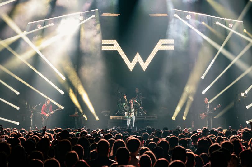 American Indie band Weezer were first up to perform on the night