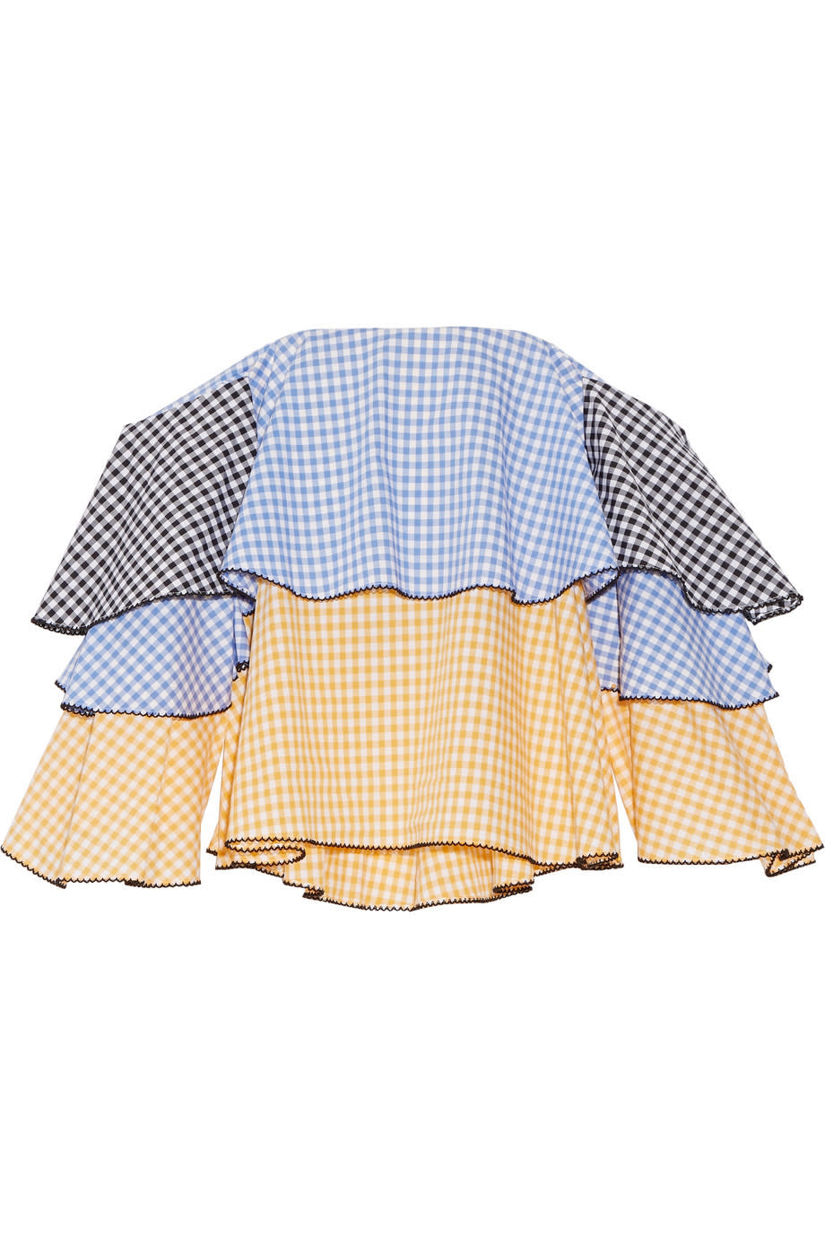 Caroline Constas Gingham Bustier