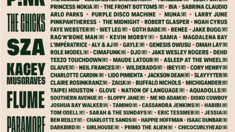 Austin City limits 2022 lineup poster