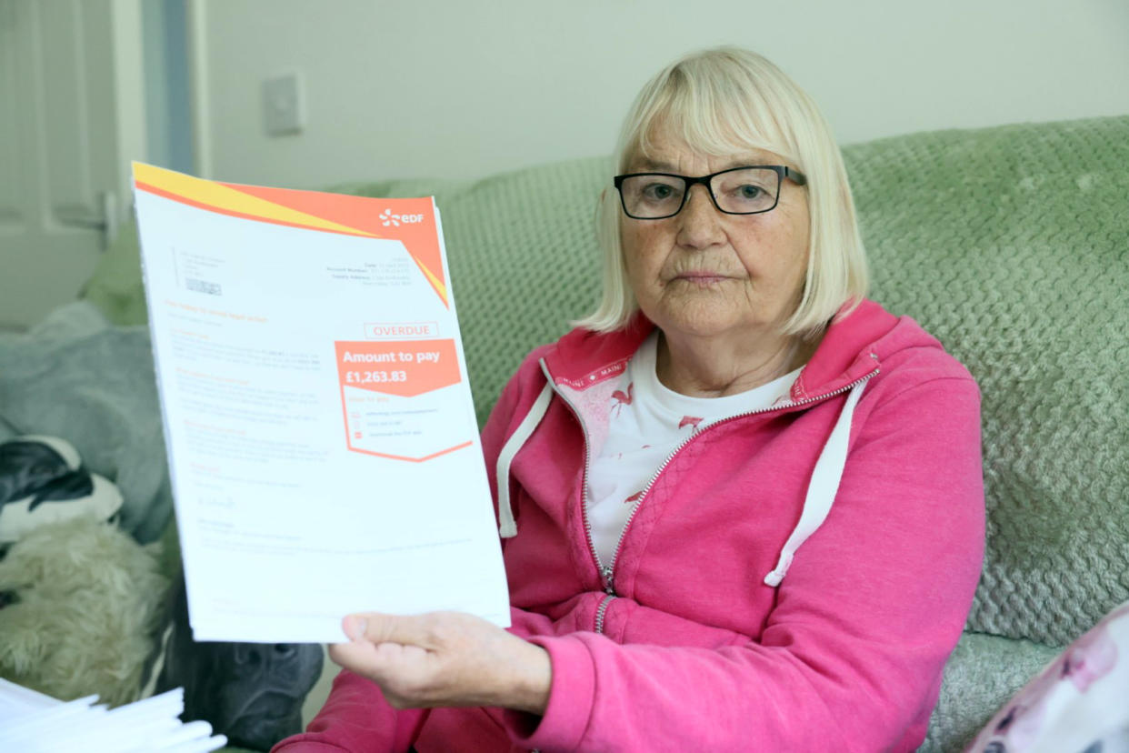 Valerie Clemson, 76, keeps getting bills and letters from energy supplier EDF. (Reach)
