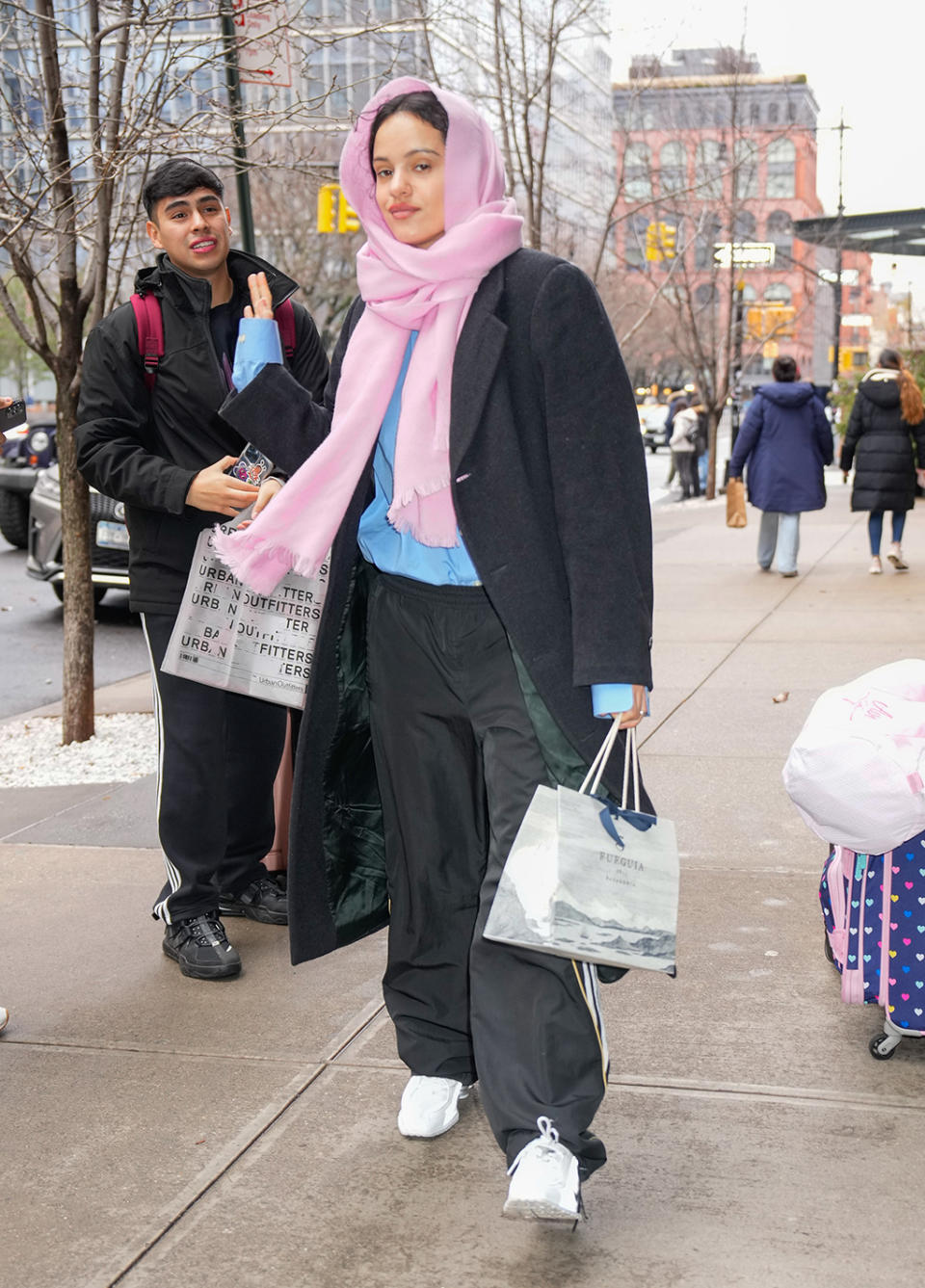 Rosalia, Nike, New York, Martine Rose, collaboration, sweats, scarf, sneakers, silver, ugly shoe trend
