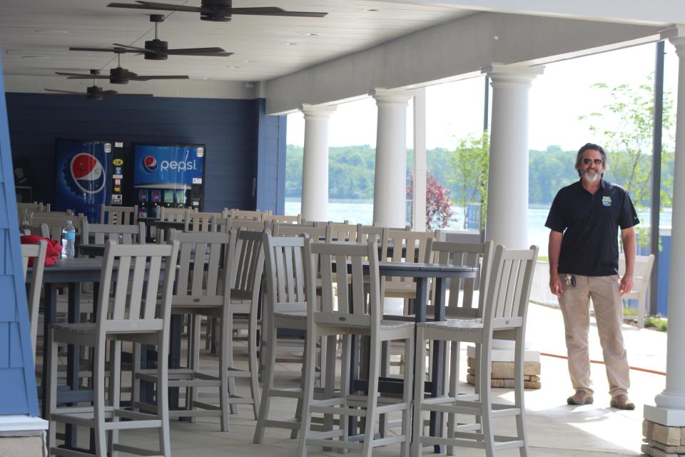 Jason Meyers, Alum Creek State Park manager, says the new marina will be easier to maintain and provide more comfort and services than in the past. It has showers, a gift shop and a food concession.