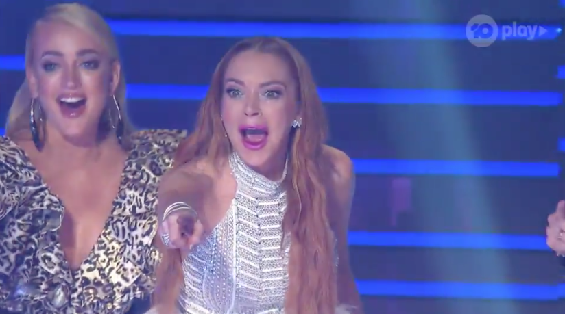 Lindsay Lohan guess winner of The Masked Singer