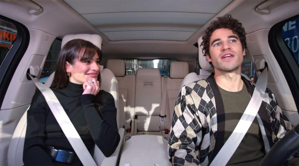 Lea Michele & Darren Criss Christmas Carpool — Carpool Karaoke: The Series — Apple TV+