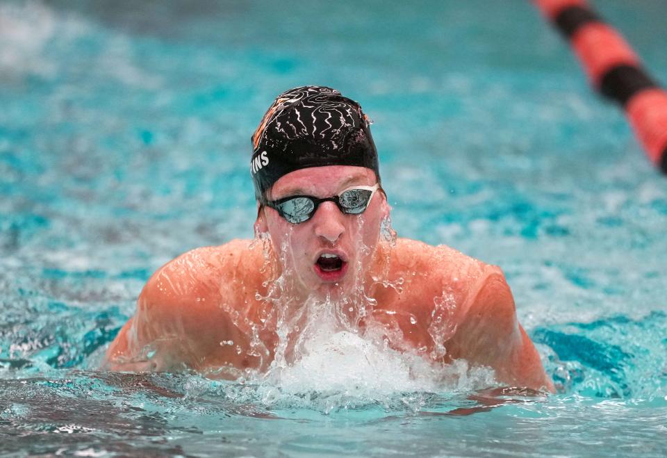 Valley swimmer Jacob Pins earned male Athlete of the Week honors with 40% of the vote.