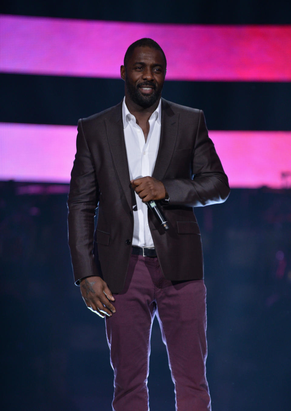 NEW YORK, NY - OCTOBER 13:  Actor Idris Elba speaks onstage at BET's Black Girls Rock 2012 at Paradise Theater on October 13, 2012 in New York City.  (Photo by Bryan Bedder/Getty Images for BET)