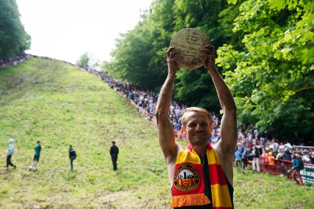 Australian Dylan Twiss won the second men's race (Jacob King/PA)