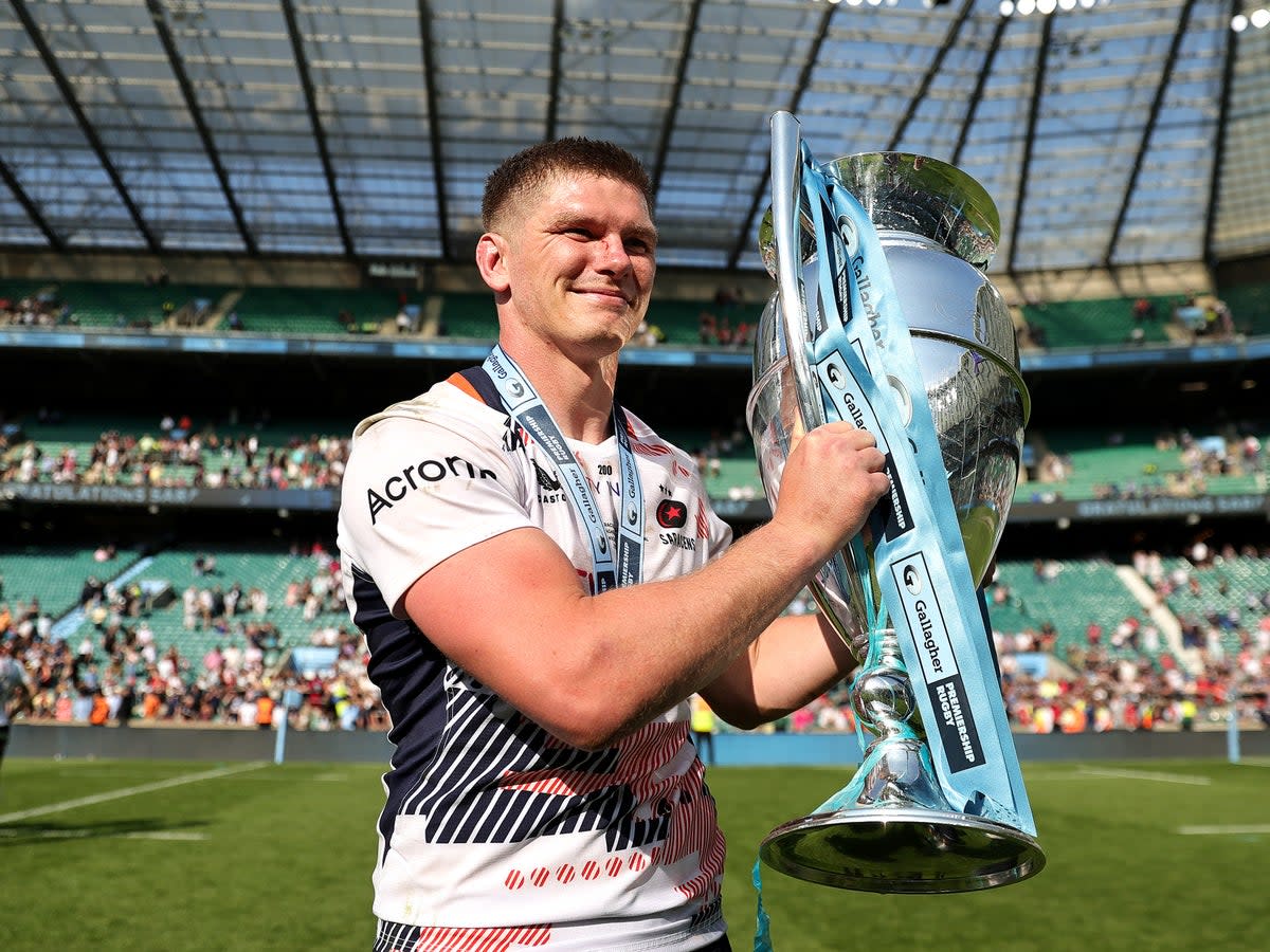 Owen Farrell led Saracens to Gallagher Premiership glory  at Twickenham  (Getty Images)