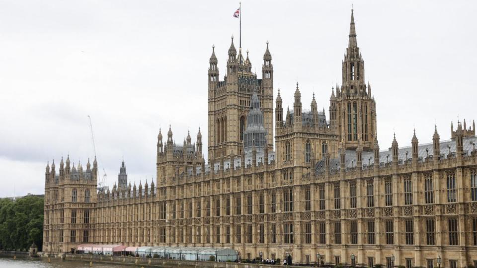 PHOTO: A view of the Palace of Westminster a day before General Election, in London, Great Britain, July 3, 2024.  (Jakub Porzycki/NurPhoto via Getty Images)