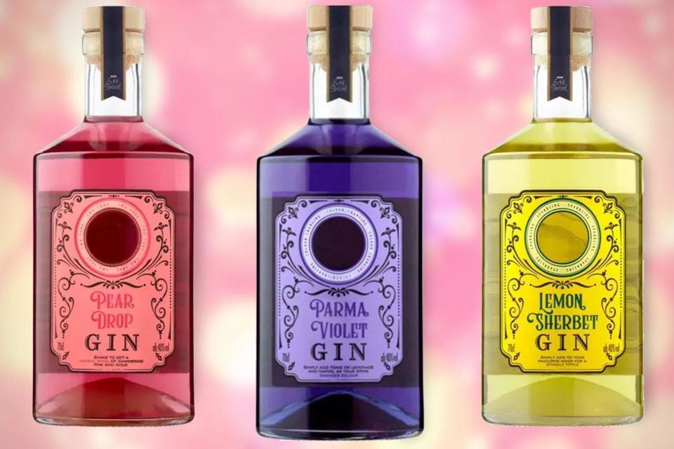 Asda has revived the beloved sweetshop of our childhood – by way of gin.Strictly for an 18+ audience, the supermarket’s three new gins are themed on some of our favourite sweets: lemon sherbets, pear drops and parma violets.The Extra Special trio come in cool apothecary-style bottles with a cork topper and vintage-looking labels, so they’ll look the part on any drinks trolley or shelf.But the best bit? They shimmer! Along with their strong neon shades, add a splash of colour to any cocktail or mixer. In fact the Parma Violets gin changes colour from purple to pink with the addition of tonic water.Each gin is £18 for 70cl and has an ABV of 40 per cent. Ed Sowerby, ASDA spirits product manager, commented: "Novelty, quality gins have become a summer must-have for customers looking to entertain with flair and flavour. Working closely with our suppliers, we've created a range of gins which are both glitzy and gorgeous to look at, but also deliver popular flavours the nation knows and loves." Shop Asda shimmering neon gin: * Lemon sherbet * Pear drops * Parma violetsIf the Extra Special gins sound a bit too sweet for you, there are more flavoured varieties to be found in Asda’s drinks aisle.A new gin range called Verano Gin has launched at the supermarket, inspired by the easy-going pace of life in Spain. They’re made for sharing with friends, and come in two flavours: a pink watermelon gin and a zingy lemon gin made with Spanish lemons and peel to create the punchy flavours.The premium gins, which also have an ABV of 40 per cent and are £20 each, are best served in a punch bowl or jug, mixed with lemonade and plenty of ice and sliced fruit.Flavoured gins are fast becoming this summer’s biggest drinks trend: Asda’s gins come hot on the heels of Kopparberg’s new gin launches, flavoured in the same combinations as their famous ciders; Mixed Fruit and Strawberry & Lime.Earlier this year, Lidl also launched a colour changing gin as part of its craft gin festival. The Harborough's Lavender & Rose (40 per cent) gin contains PH-reactive butterfly pea flower, and when mixed with tonic, it magically transforms from blue to pink.Find more flavoured gins in our roundup here.