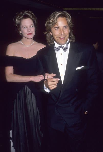 Melanie Griffith and Don Johnson