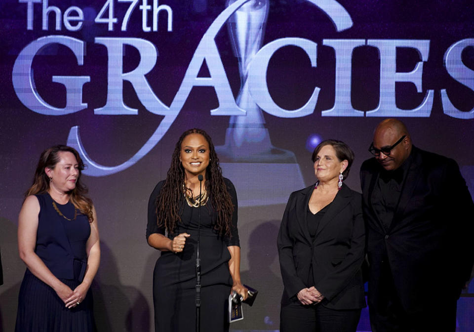 Ava DuVernay and her ‘Home Sweet Home’ team - Credit: Anna Webber/Getty Images