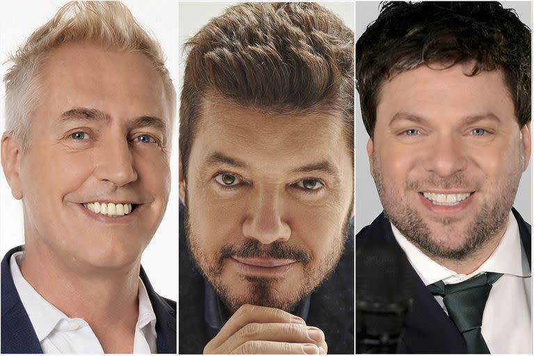 Marley, Marcelo Tinelli y Guido Kaczka buscan cosechar la mejor audiencia en la competitiva noche televisiva