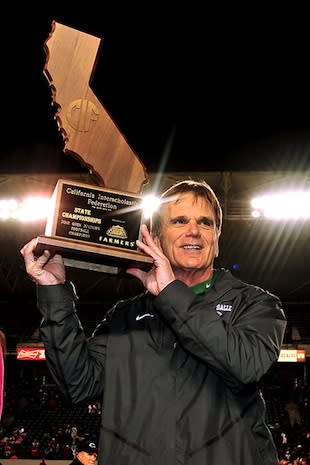 Bob Ladoucer, the legendary coach whose role is being filled by Jim Caviziel — AP