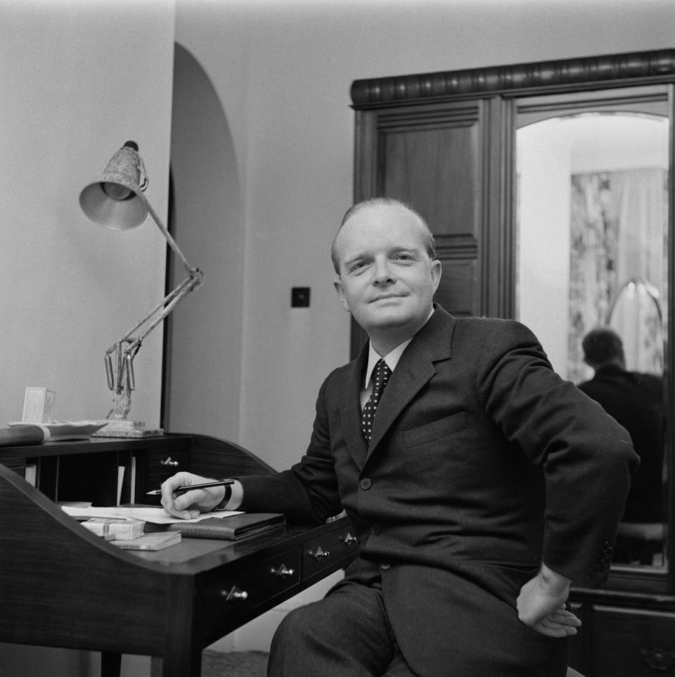 Truman Capote in the UK on 9 March 1966 (Evening Standard/Hulton Archive/Getty Images)