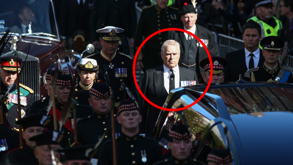 Prince Andrew coffin procession