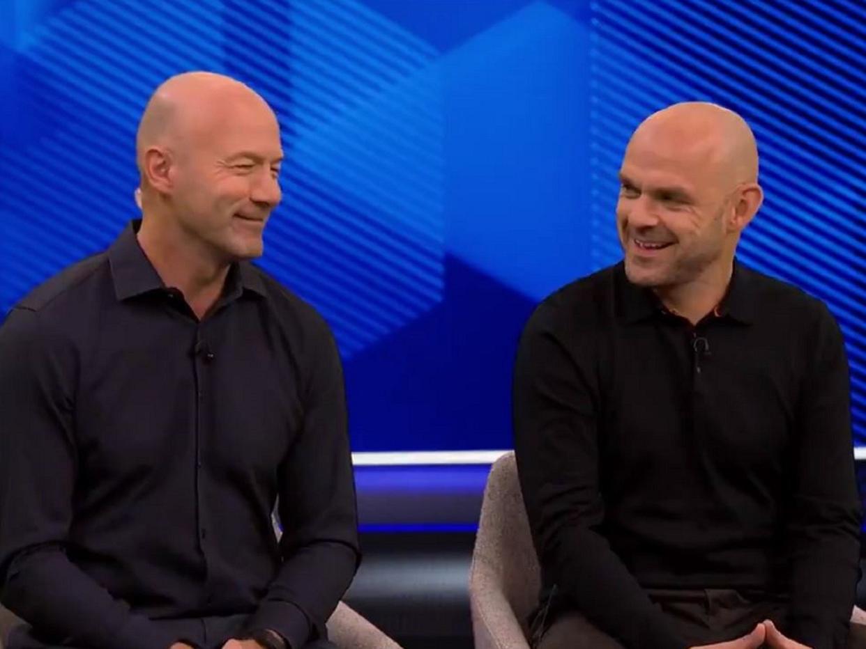 Screen grab taken from video clip of Alan Shearer and Danny Murphy appearing on Match of the Day 17 August 2019: BBC