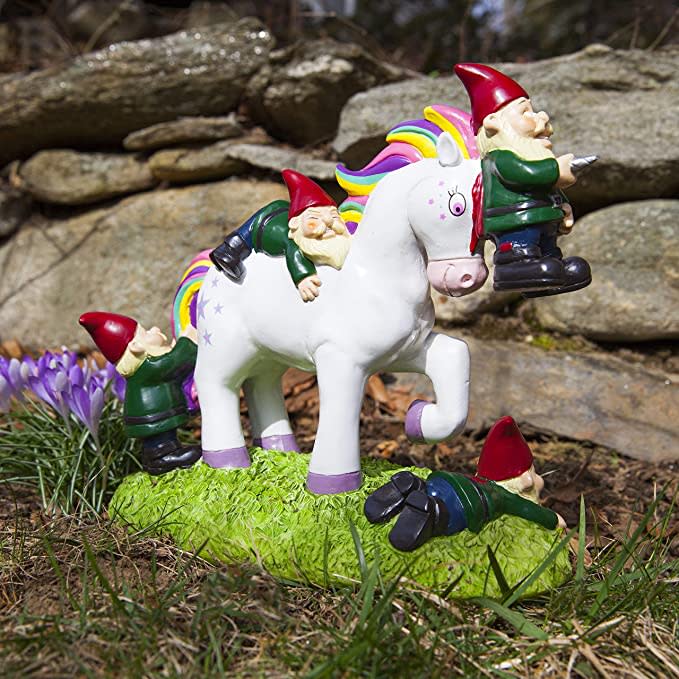unicorn attack garden gnome massacre