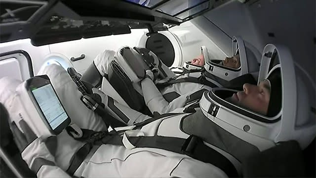 Crew in capsule