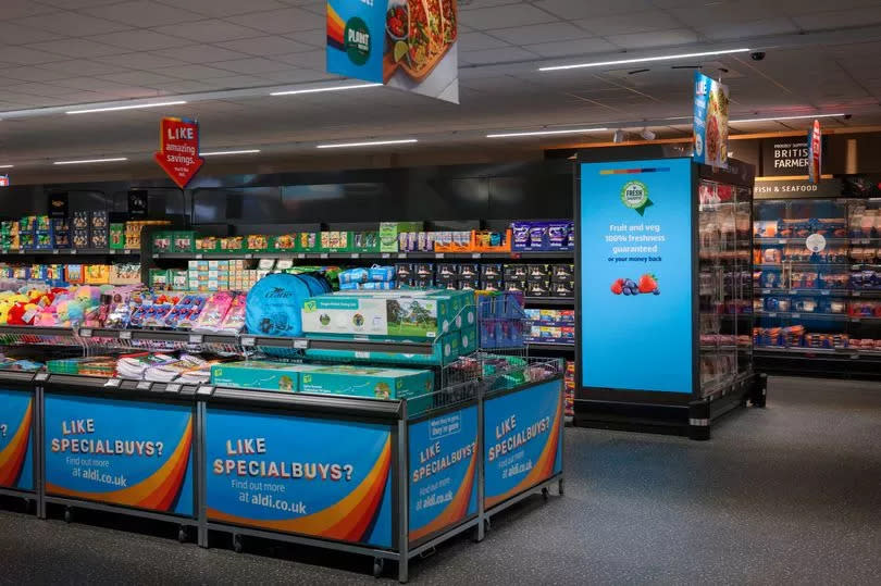 A general view inside Aldi