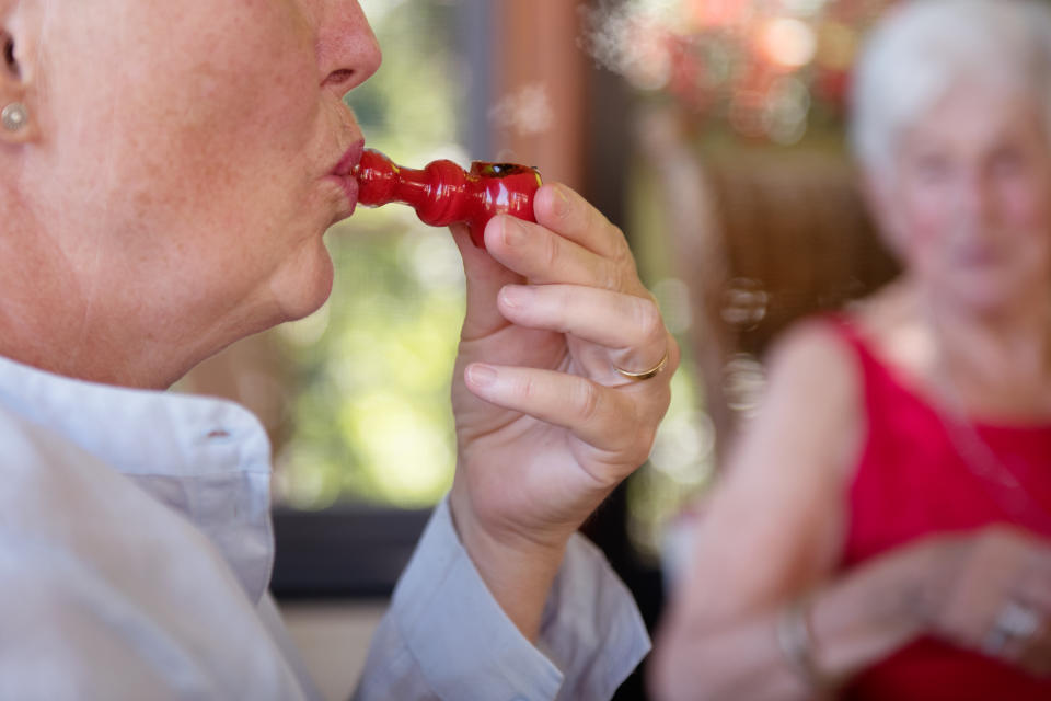 A new study has shown a spike in marijuana use among seniors in the last decade — specifically elderly women and those who are married. (Photo: Getty Images)