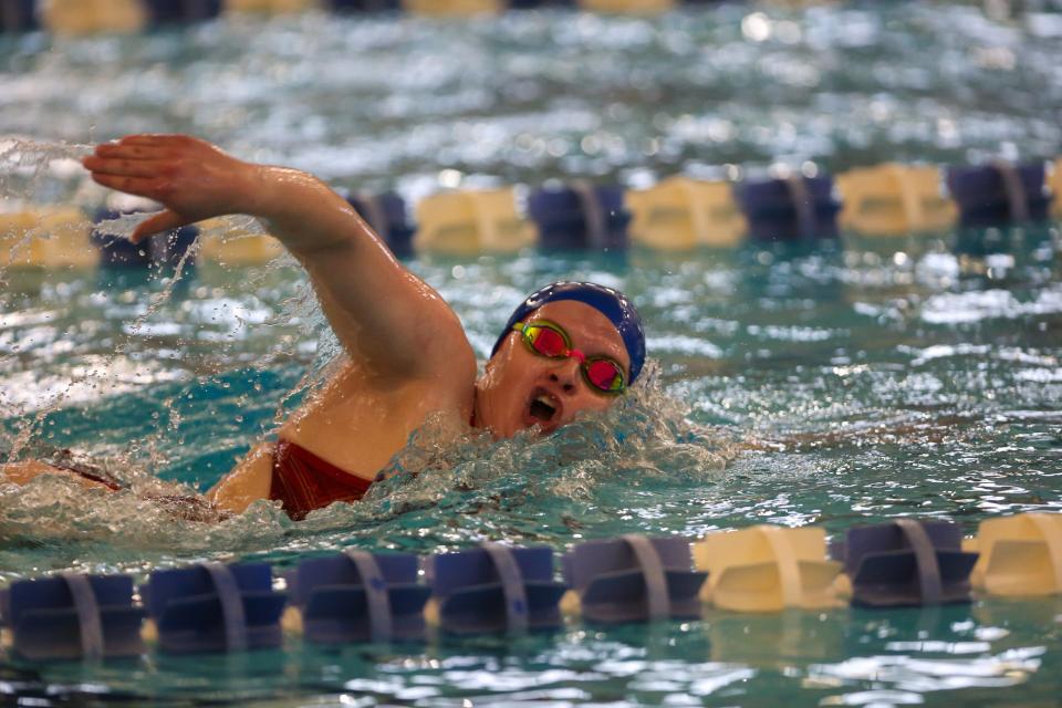 Seaman's Tauren Walz helped the Vikings finish in second place of the 200-yard medley in Saturday's Class 5-1A State Championship.