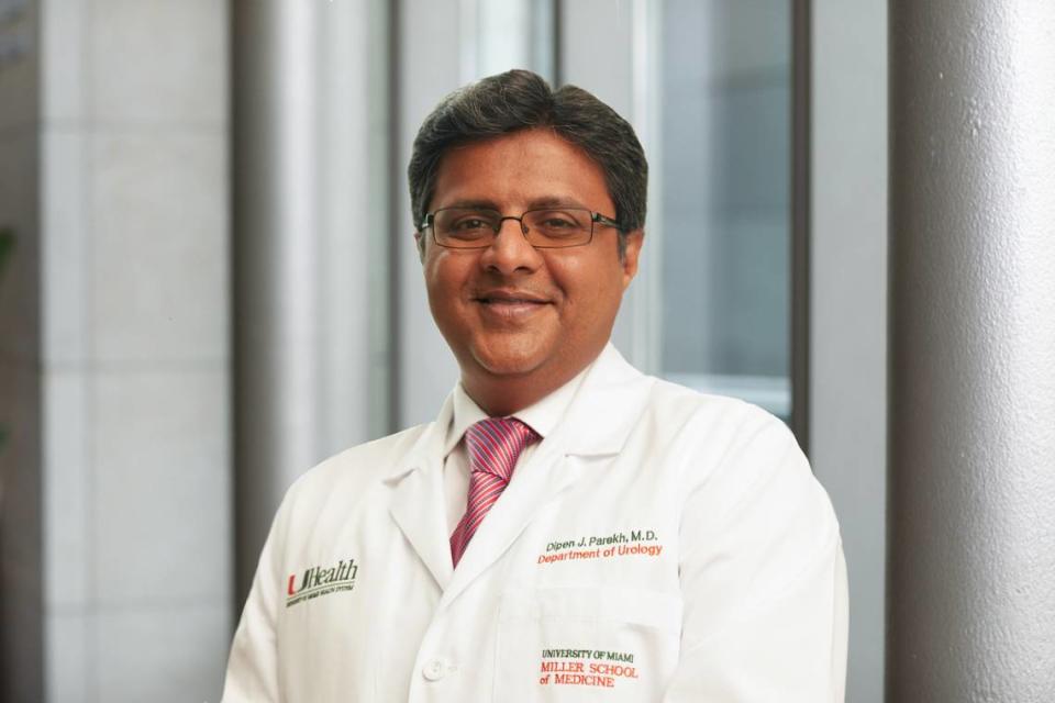 Dr. Dipen Parekh, chairman of urology at Sylvester Comprehensive Cancer Center.
