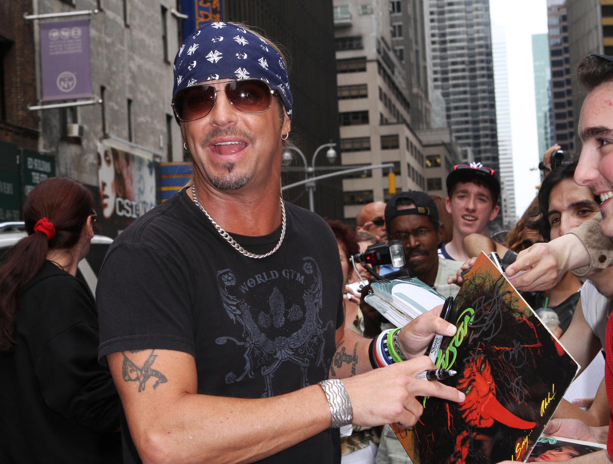 Bret Michaels visits “Late Show With David Letterman” on July 12, 2010, in New York City. (Photo: Donna Ward/Getty Images)