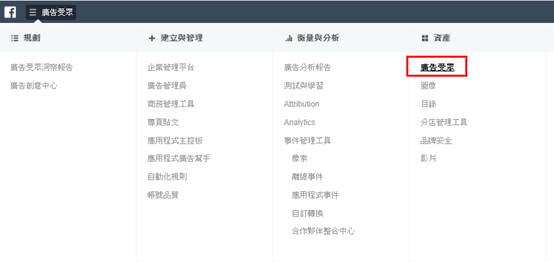 臉書廣告技巧 - 後台