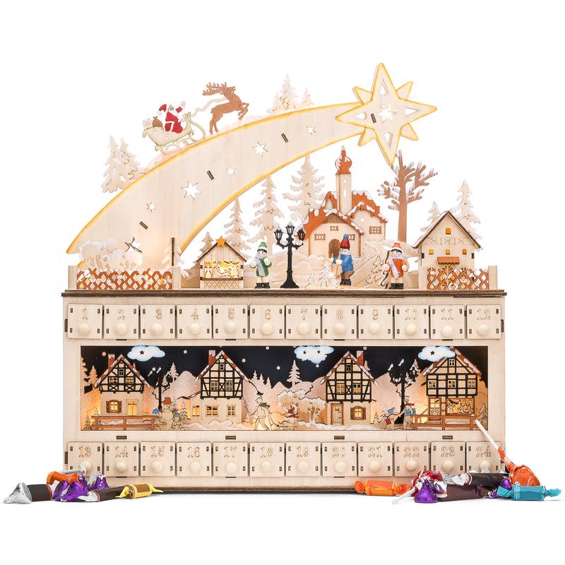 wooden advent calendar